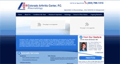 Desktop Screenshot of coloradoarthritis.com