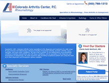 Tablet Screenshot of coloradoarthritis.com